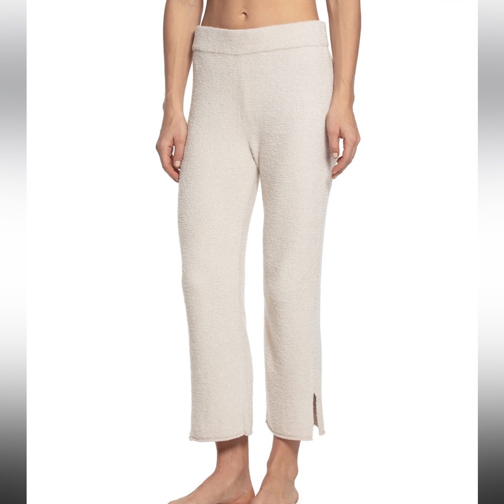 Barefoot Dreams Cream Cozy Lounge Track Pants